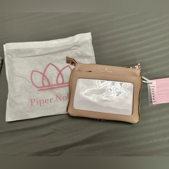 Piper Noble Charlotte clutch with straps & dust cover Never Used - Picture 3 of 4